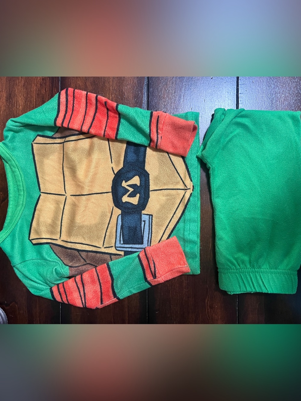 Nickelodeon Green & Orange Turtle Shell Pajama Set